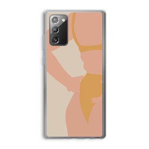 CaseCompany Bikini body: Samsung Galaxy Note 20 / Note 20 5G Transparant Hoesje