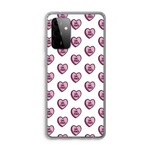 CaseCompany GIRL POWER: Samsung Galaxy A72 Transparant Hoesje