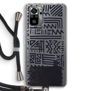 CaseCompany Marrakech print: Xiaomi Redmi Note 10S Transparant Hoesje met koord