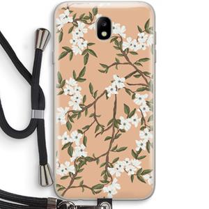 CaseCompany Blossoming spring: Samsung Galaxy J7 (2017) Transparant Hoesje met koord