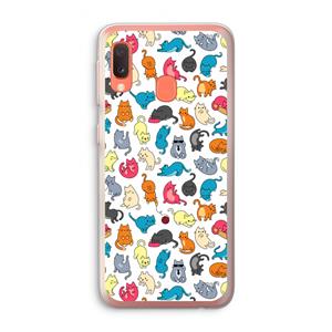 CaseCompany Kleurrijke katten: Samsung Galaxy A20e Transparant Hoesje