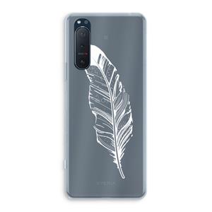 CaseCompany Pluim: Sony Xperia 5 II Transparant Hoesje