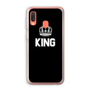 CaseCompany King zwart: Samsung Galaxy A20e Transparant Hoesje