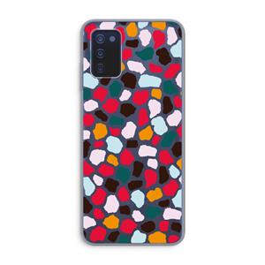 CaseCompany Colored Giraffe: Samsung Galaxy A03s Transparant Hoesje