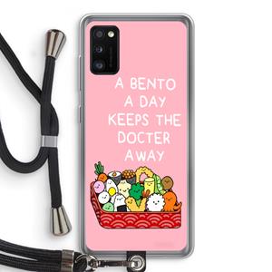 CaseCompany Bento a day: Samsung Galaxy A41 Transparant Hoesje met koord