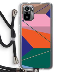 CaseCompany Gestalte 1: Xiaomi Redmi Note 10S Transparant Hoesje met koord