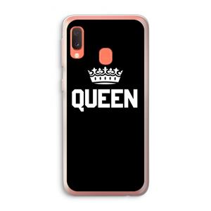 CaseCompany Queen zwart: Samsung Galaxy A20e Transparant Hoesje