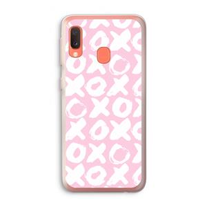 CaseCompany XOXO: Samsung Galaxy A20e Transparant Hoesje
