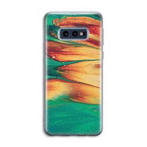 CaseCompany Green Inferno: Samsung Galaxy S10e Transparant Hoesje