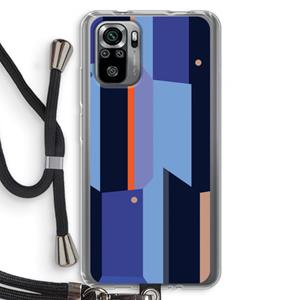 CaseCompany Gestalte 3: Xiaomi Redmi Note 10S Transparant Hoesje met koord