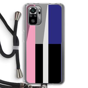 CaseCompany Gestalte 4: Xiaomi Redmi Note 10S Transparant Hoesje met koord