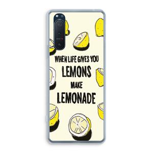CaseCompany Lemonade: Sony Xperia 5 II Transparant Hoesje