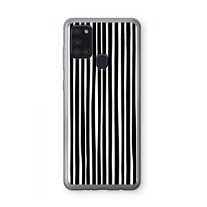 CaseCompany Stripes: Samsung Galaxy A21s Transparant Hoesje