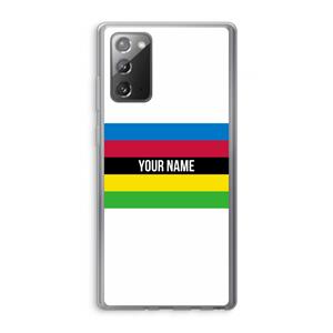 CaseCompany WK Wielrennen: Samsung Galaxy Note 20 / Note 20 5G Transparant Hoesje