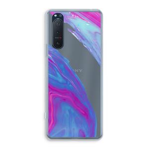 CaseCompany Zweverige regenboog: Sony Xperia 5 II Transparant Hoesje