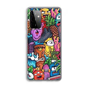 CaseCompany Vexx Mixtape: Samsung Galaxy A72 Transparant Hoesje