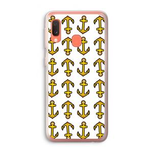 CaseCompany Musketon Anchor: Samsung Galaxy A20e Transparant Hoesje