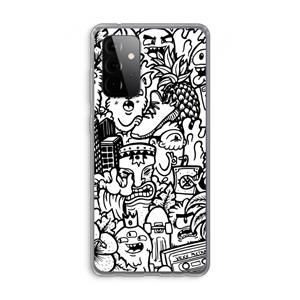 CaseCompany Vexx Mixtape #2: Samsung Galaxy A72 Transparant Hoesje