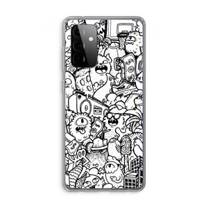 CaseCompany Vexx City #2: Samsung Galaxy A72 Transparant Hoesje
