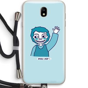 CaseCompany Zwaai: Samsung Galaxy J7 (2017) Transparant Hoesje met koord