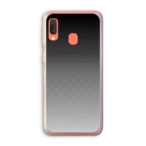 CaseCompany Musketon Halftone: Samsung Galaxy A20e Transparant Hoesje