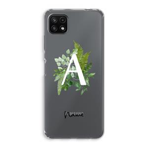CaseCompany Green Brush: Samsung Galaxy A22 5G Transparant Hoesje