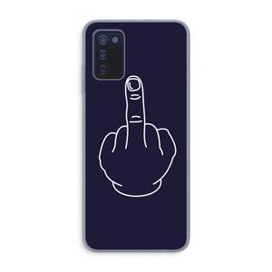 CaseCompany F**k U: Samsung Galaxy A03s Transparant Hoesje