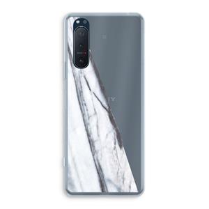 CaseCompany Gestreepte marmer: Sony Xperia 5 II Transparant Hoesje