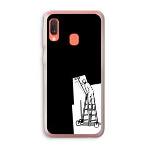 CaseCompany Musketon Painter: Samsung Galaxy A20e Transparant Hoesje