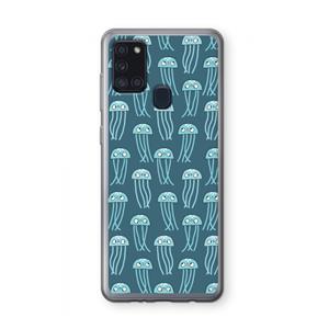 CaseCompany Kwallie: Samsung Galaxy A21s Transparant Hoesje