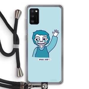 CaseCompany Zwaai: Samsung Galaxy A41 Transparant Hoesje met koord