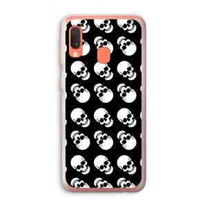 CaseCompany Musketon Skulls: Samsung Galaxy A20e Transparant Hoesje