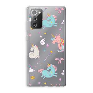 CaseCompany Fantasiewereld: Samsung Galaxy Note 20 / Note 20 5G Transparant Hoesje