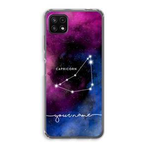 CaseCompany Sterrenbeeld - Donker: Samsung Galaxy A22 5G Transparant Hoesje