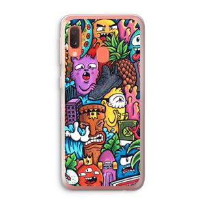 CaseCompany Vexx Mixtape: Samsung Galaxy A20e Transparant Hoesje