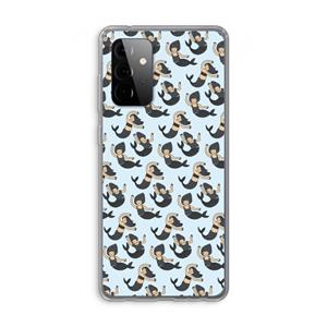 CaseCompany Zeemeermin: Samsung Galaxy A72 Transparant Hoesje