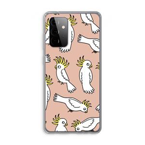 CaseCompany Papegaai: Samsung Galaxy A72 Transparant Hoesje