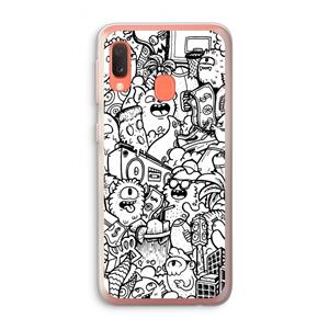 CaseCompany Vexx City #2: Samsung Galaxy A20e Transparant Hoesje