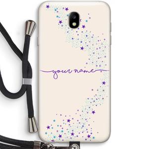 CaseCompany Sterren: Samsung Galaxy J7 (2017) Transparant Hoesje met koord