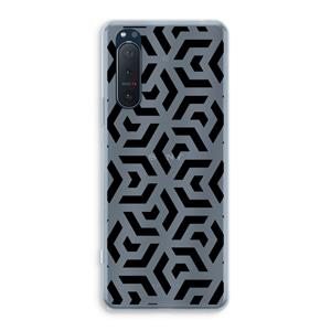 CaseCompany Crazy pattern: Sony Xperia 5 II Transparant Hoesje