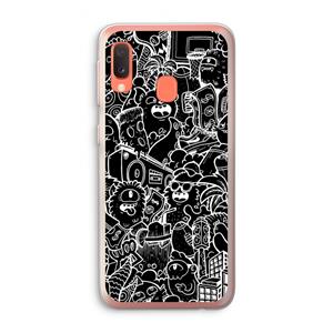 CaseCompany Vexx Black City : Samsung Galaxy A20e Transparant Hoesje