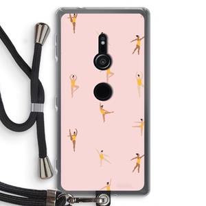 CaseCompany Dans #2: Sony Xperia XZ2 Transparant Hoesje met koord