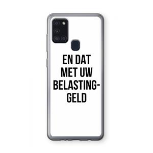 CaseCompany Belastinggeld: Samsung Galaxy A21s Transparant Hoesje