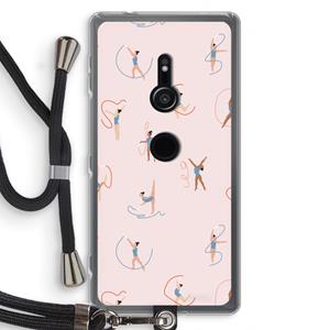 CaseCompany Dancing #3: Sony Xperia XZ2 Transparant Hoesje met koord