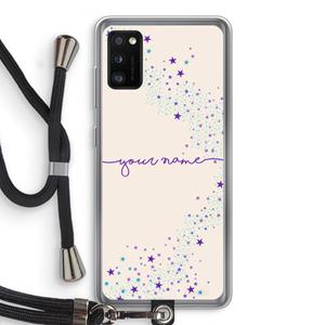 CaseCompany Sterren: Samsung Galaxy A41 Transparant Hoesje met koord