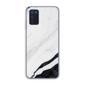 CaseCompany Elegante marmer: Samsung Galaxy A03s Transparant Hoesje