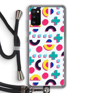 CaseCompany 8-bit N°2: Samsung Galaxy A41 Transparant Hoesje met koord