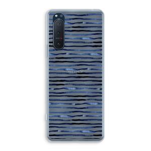 CaseCompany Verrassende lijnen: Sony Xperia 5 II Transparant Hoesje