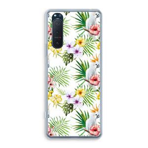 CaseCompany Gele kuif: Sony Xperia 5 II Transparant Hoesje