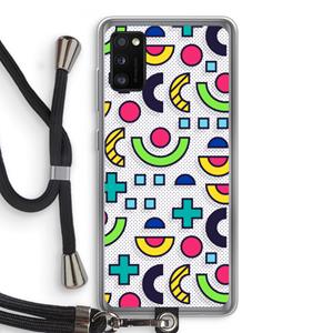 CaseCompany 8-bit N°6: Samsung Galaxy A41 Transparant Hoesje met koord